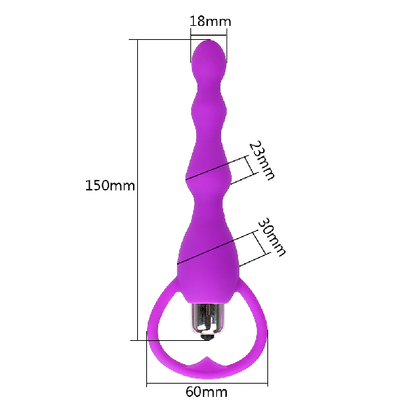 Anal silikon beads vibrating