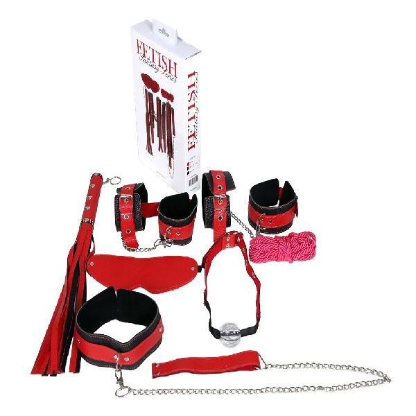 BORASSA KIRMIZI-SİYAH  SET 7 Lİ