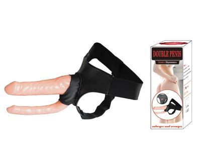 Double çatal içi boş strapon