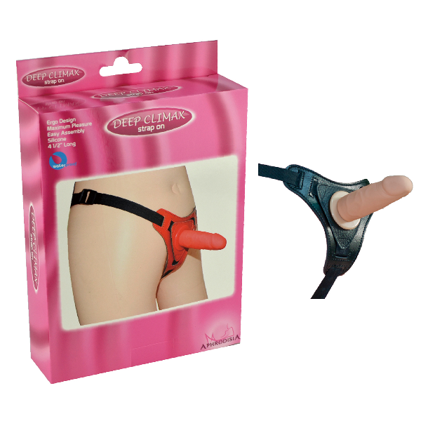 Deep climax anal strapon