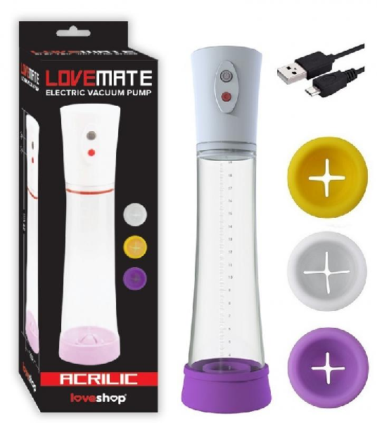 Lovemate usb girişli beyaz pompa