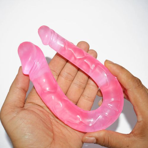 12 inç çiftbaşlı penis pembe