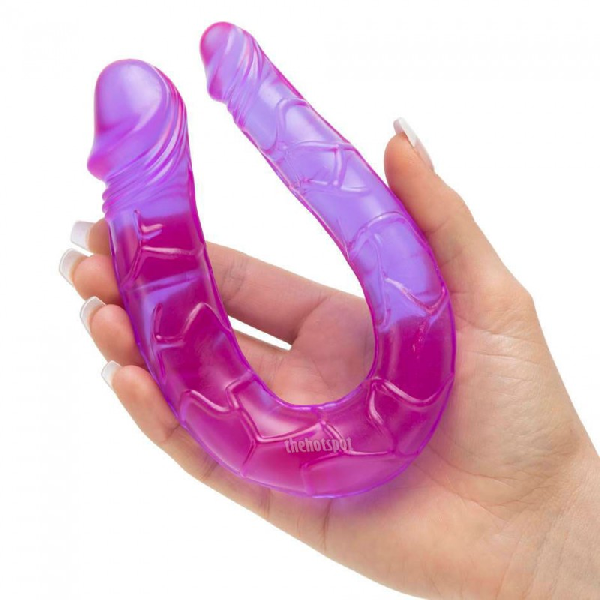 12 inç çiftbaşlı penis mor