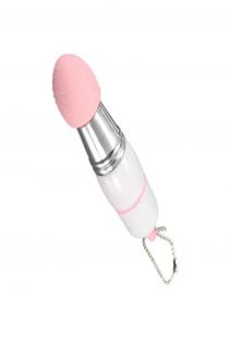 Mini Anahtarlık Vibratör – 3 Başlıklı Kompakt Masaj Cihazı Beyaz