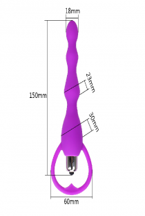 Anal silikon beads vibrating