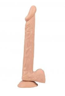 24 cm Vantuzlu Realistik Penis Anal Vajinal Dildo 