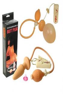 Expandable butt plug