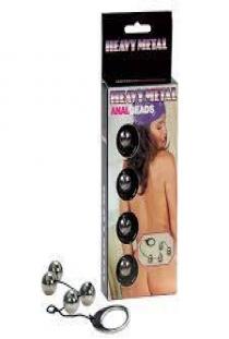 Metal anal beads