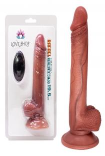 RAFAEL Çift Katmanlı Titreşimli Penis – Uzaktan Kumandalı | Manyetik USB Şarjlı | Su Geçirmez | %100 Organik TPE