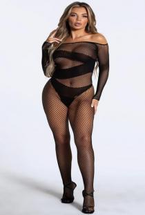 File Fantezi Vücut Çorabı Siyah Tam Boy