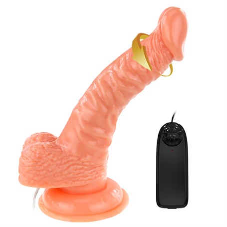 19 Cm Gerçekçi Titreşimli Dildo Vibratör Penis