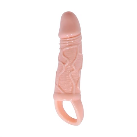 3 Cm Dolgu Uzatmalı Titreşimli Penis Kılıfı Prezervatif Vibratör