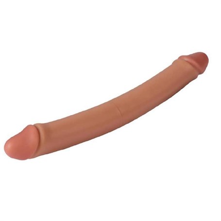 Çift Taraflı Realistik Dildo Anal Vajinal Penis 34 Cm - Hobare